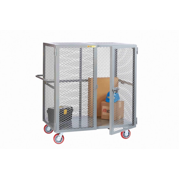 Mobile Security Locker, 24"X48", 2000 lbs., Handle, No Center Shelf